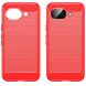 Силиконовый (TPU) чехол UniCase Carbon для Google Pixel 10a - Red (407306R). Фото 2 из 8