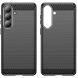 Силиконовый (TPU) чехол UniCase Carbon для Samsung Galaxy S26 Plus - Black (404313B). Фото 2 из 8