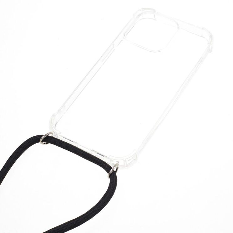 Силіконовий (TPU) чохол UniCase Carrying AirBag для Apple iPhone 15 Pro - Transparent: фото 2 з 5