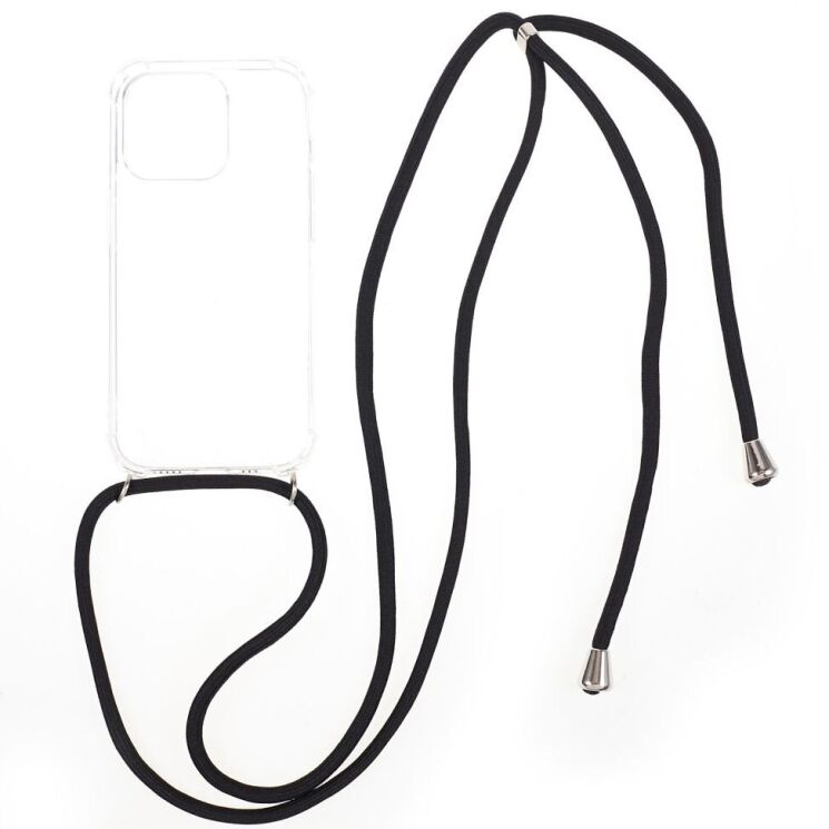 Силіконовий (TPU) чохол UniCase Carrying AirBag для Apple iPhone 15 Pro - Transparent: фото 1 з 5
