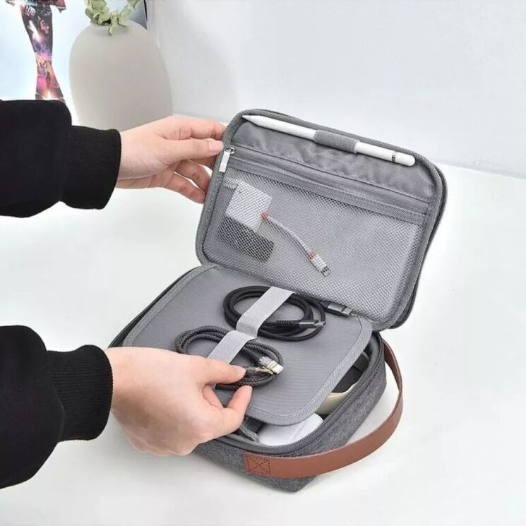 Сумка-органайзер WiWU Minimalist Travel Pouch - Black (982908B) Сумка-органайзер WiWU Minimalist Travel Pouch - Black: фото 3 из 4