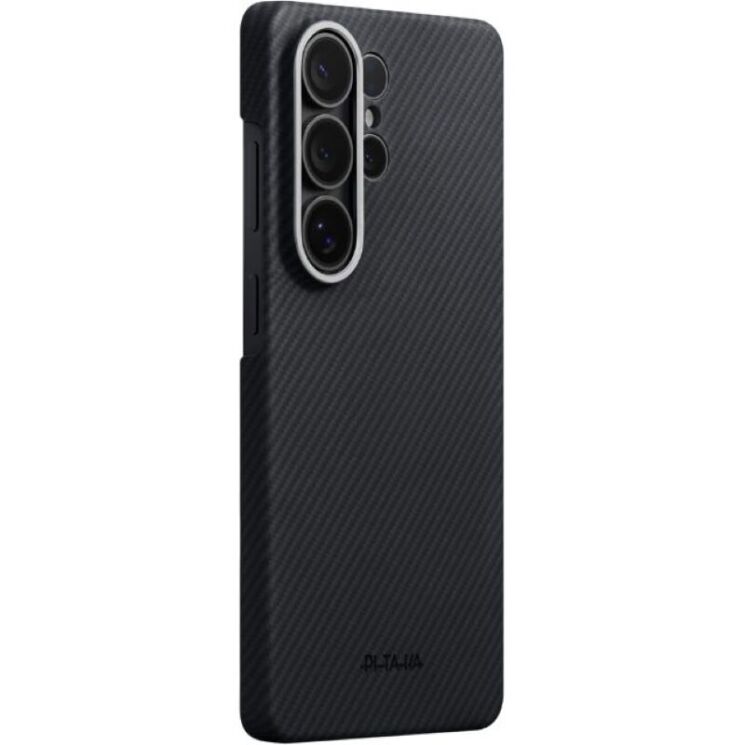 Ультратонкий чохол Pitaka Edge Case для Samsung Galaxy S26 Ultra (S948) KS2601U - 600D Black / Grey (Twill): фото 3 з 11