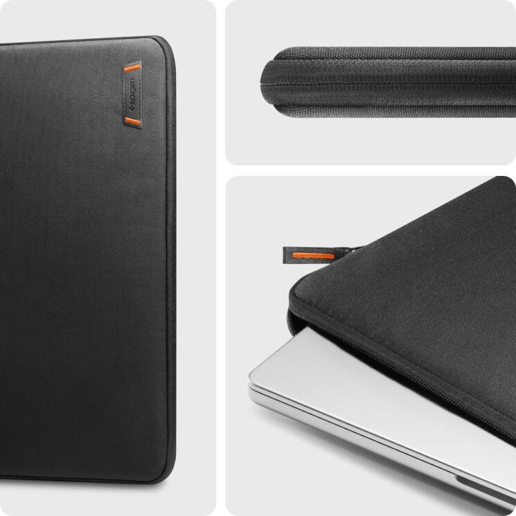 Универсальный чехол Spigen (SGP) Basic Laptop Pouch для ноутбука диагональю 15-16 дюймов (AFA07005) - Black: фото 14 из 14