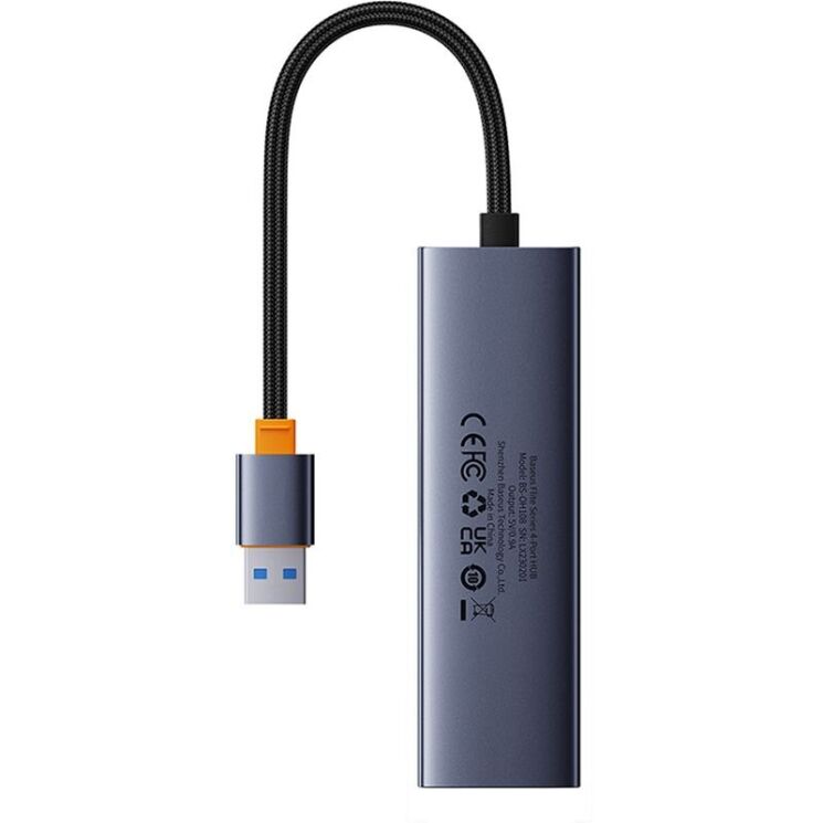USB HUB Baseus UltraJoy Series 4-Port (USB to 4USB3.0) B0005280A813-02 - Space Grey: фото 5 з 10
