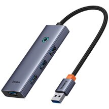 USB HUB Baseus UltraJoy Series 4-Port (USB to 4USB3.0) B0005280A813-02 - Space Grey: фото 1 з 10
