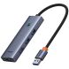 USB HUB Baseus UltraJoy Series 4-Port (USB to 4USB3.0) B0005280A813-02 - Space Grey (896373H). Фото 1 з 10