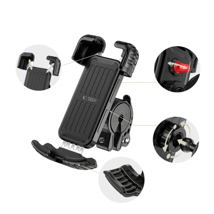 Велосипедный держатель Tech-Protect V7 Universal Mount - Black (981567B) Велосипедный держатель Tech-Protect V7 Universal Mount - Black: фото 5 из 11
