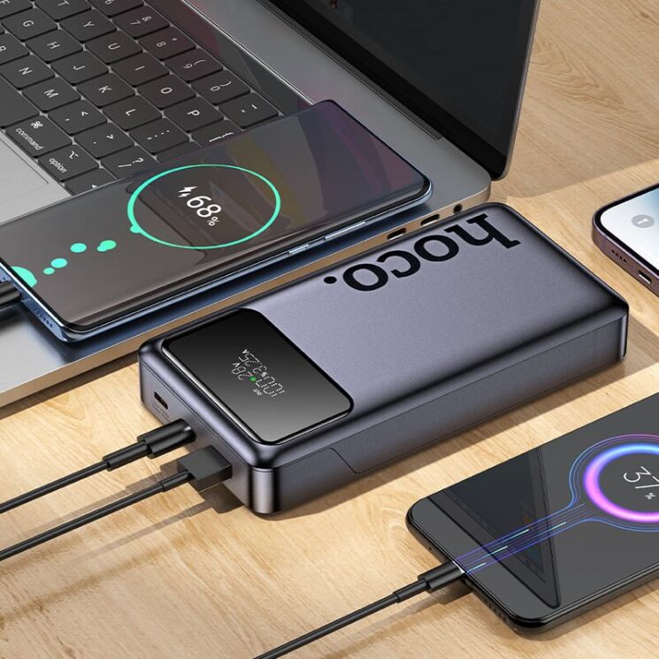 Зовнішній акумулятор Hoco Q40 PD65W (25000mAh) - Metal Gray: фото 6 з 7