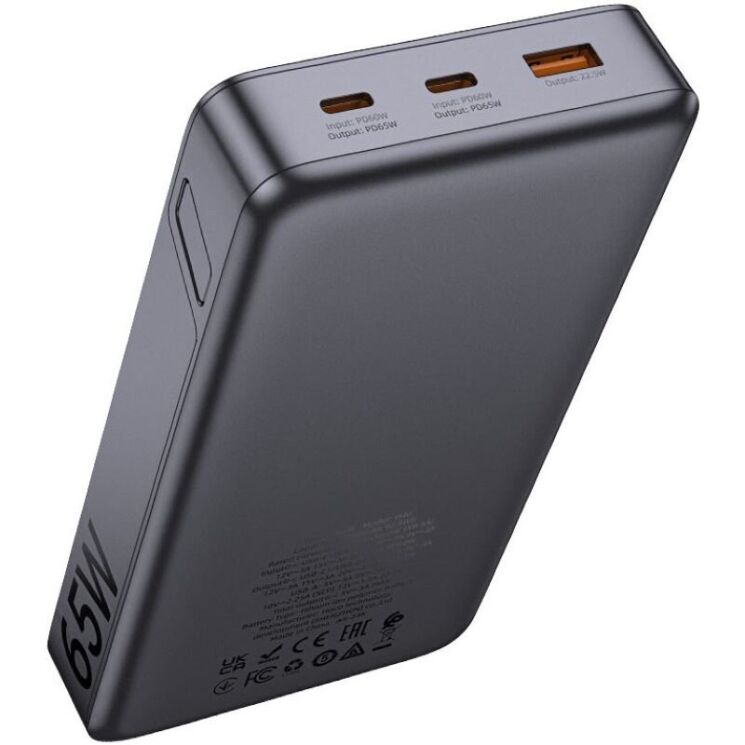 Зовнішній акумулятор Hoco Q40 PD65W (25000mAh) - Metal Gray: фото 3 з 7