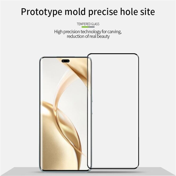 Захисне скло MOFI 3D Full Glue для Honor 200 Pro - Black: фото 8 из 14