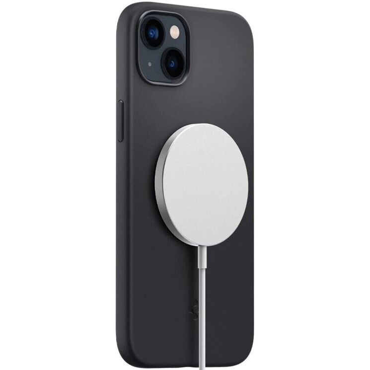 Захисна накладка Spigen (SGP) Silicone Fit (MagFit) для Apple iPhone 14 Plus - Black: фото 3 из 16