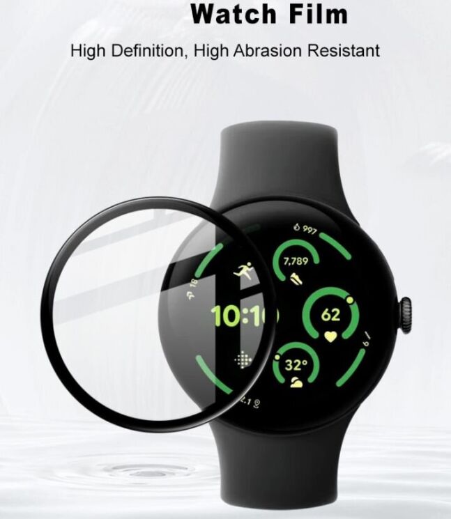 Защитная пленка IMAK Watch Film для Google Pixel Watch 3 (45mm) - Black: фото 6 из 9