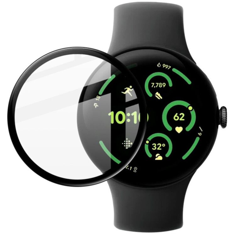 Защитная пленка IMAK Watch Film для Google Pixel Watch 3 (45mm) - Black: фото 1 из 9