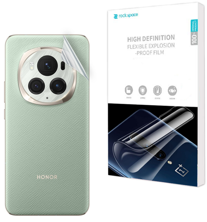 Захисна плівка на задню панель RockSpace Explosion-Proof SuperClear для Honor Magic 6 Pro: фото 1 з 9