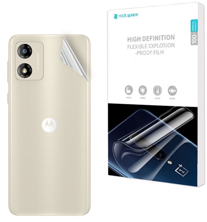 Захисна плівка на задню панель RockSpace Explosion-Proof SuperClear для Motorola Moto E13: фото 1 з 9
