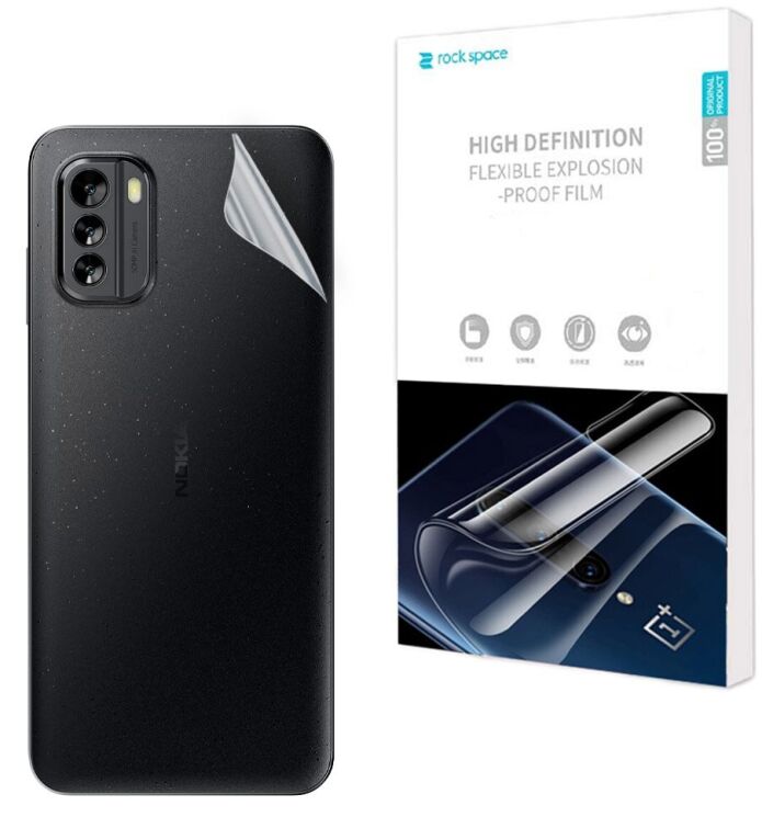 Захисна плівка на задню панель RockSpace Explosion-Proof SuperClear для Nokia G60: фото 1 з 9