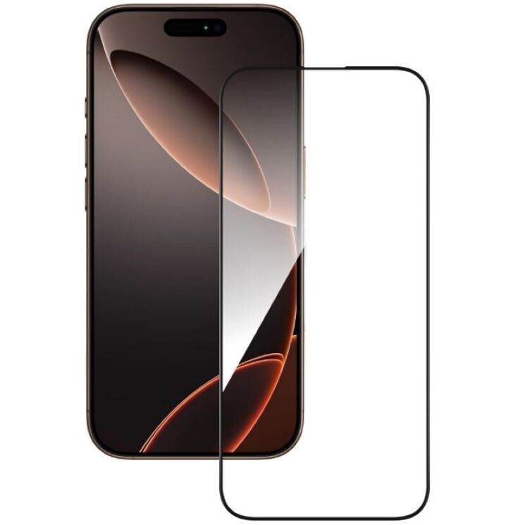 Защитное стекло ACCLAB Full Glue для Apple iPhone 16 Pro Max - Black: фото 2 из 7