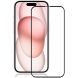 Захисне скло AMORUS Full Glue Tempered Glass для Apple iPhone 15 - Black (329569B). Фото 1 з 11