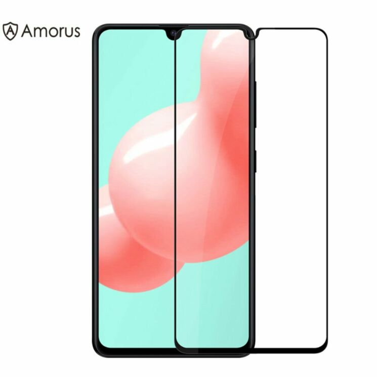 Защитное стекло AMORUS Full Glue Tempered Glass для Samsung Galaxy A41 (A415) - Black: фото 1 из 3