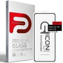 Защитное стекло ArmorStandart Icon 5D для Xiaomi Redmi 14C / Redmi A4 5G / Poco C75 - Black: фото 1 из 5