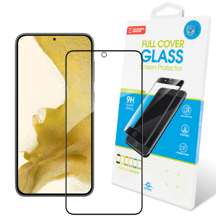 Защитное стекло Global Full Glue для Samsung Galaxy S23 Plus (S916) - Black: фото 1 из 4