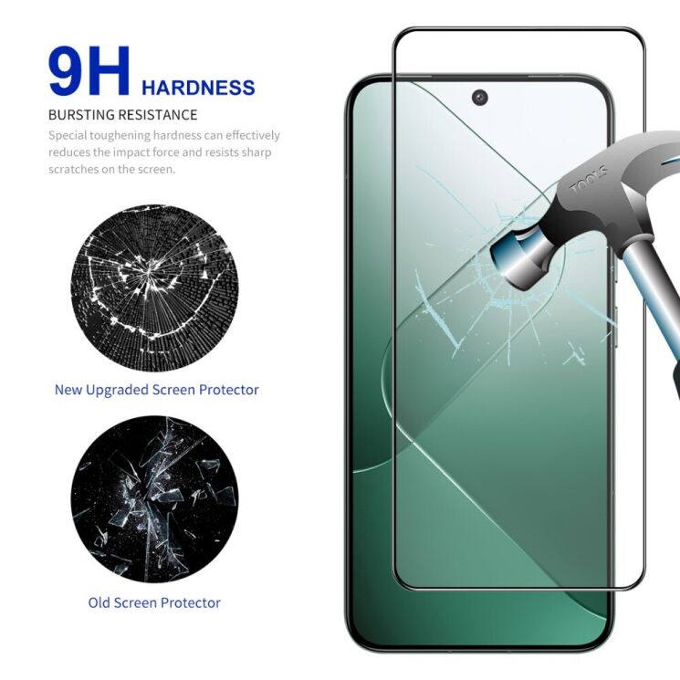Защитное стекло HAT PRINCE Full Glue Cover для Xiaomi 14 - Black: фото 3 из 10