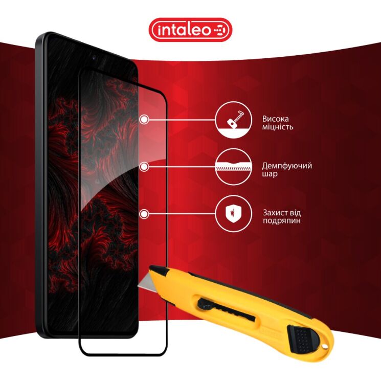 Защитное стекло Intaleo Full Glue для Xiaomi Redmi Note 14 4G - Black: фото 6 из 9