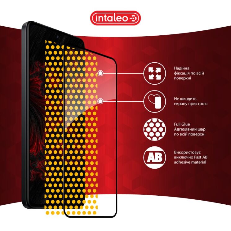 Защитное стекло Intaleo Full Glue для Xiaomi Redmi Note 14 4G - Black: фото 8 из 9