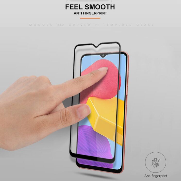Защитное стекло MOCOLO Full Glue Cover для Samsung Galaxy M13 (M135) - Black: фото 8 из 9