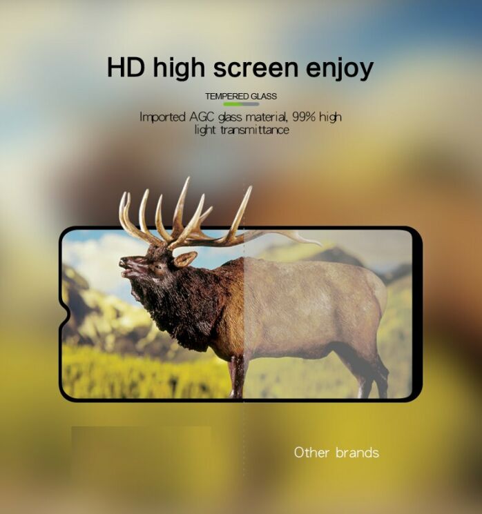 Защитное стекло MOFI 9H Full Cover Glass для Samsung Galaxy A20 (A205) - Black: фото 12 из 14