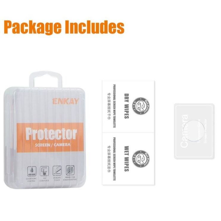 Защитное стекло на камеру ENKAY 9H Lens Protector для Apple iPhone 16e: фото 6 из 6