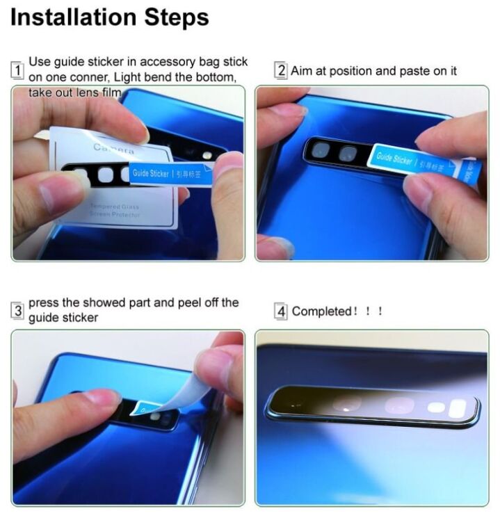Защитное стекло на камеру IMAK Black Glass Lens для Samsung Galaxy A36 (A366) - Black: фото 7 из 8