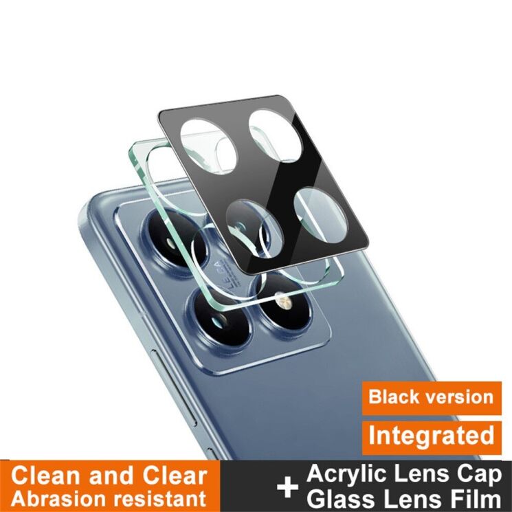 Захисне скло на камеру IMAK Black Glass Lens для Xiaomi 14T Pro - Black: фото 5 з 11