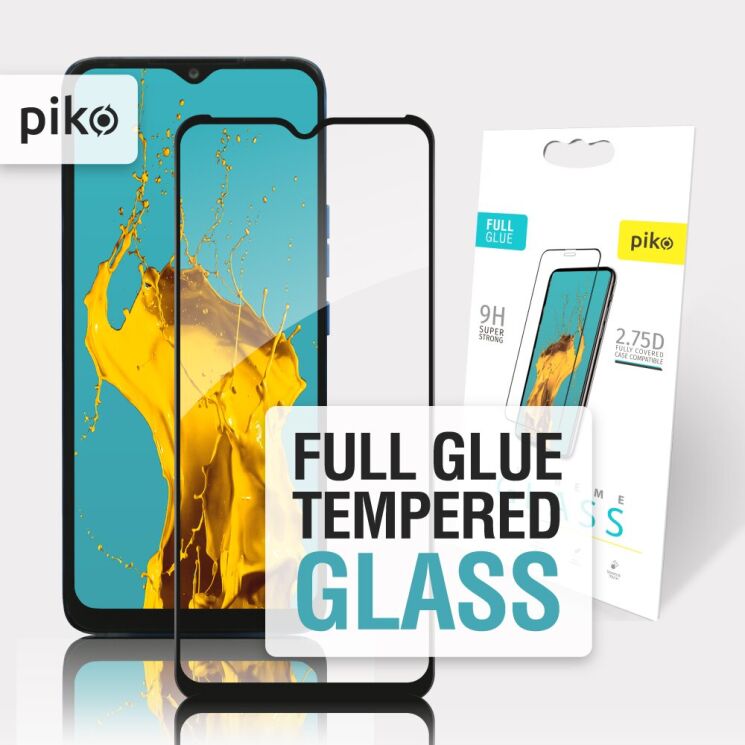 Защитное стекло Piko Full Glue для Tecno POP 5 LTE (BD4i) - Black: фото 2 из 5