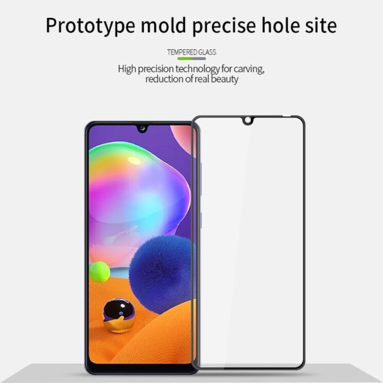 Защитное стекло PINWUYO Full Glue Cover для Samsung Galaxy A05 (A055) / Galaxy A05s (A057) - Black: фото 7 из 14