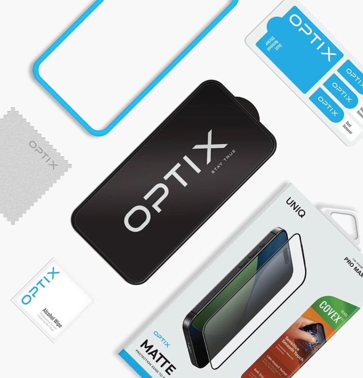 Защитное стекло UNIQ Optix Covex Matte для iPhone 17 Pro (UNIQ-IP6.3P(2025)-MATTE) - Black (422714B) Защитное стекло UNIQ Optix Covex Matte для iPhone 17 Pro (UNIQ-IP6.3P(2025)-MATTE) - Black: фото 5 из 5