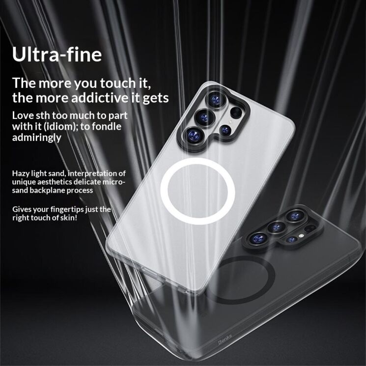 Защитный чехол BENKS Matte Case MagSafe для Samsung Galaxy S26 Plus (S947) - Black: фото 6 из 7