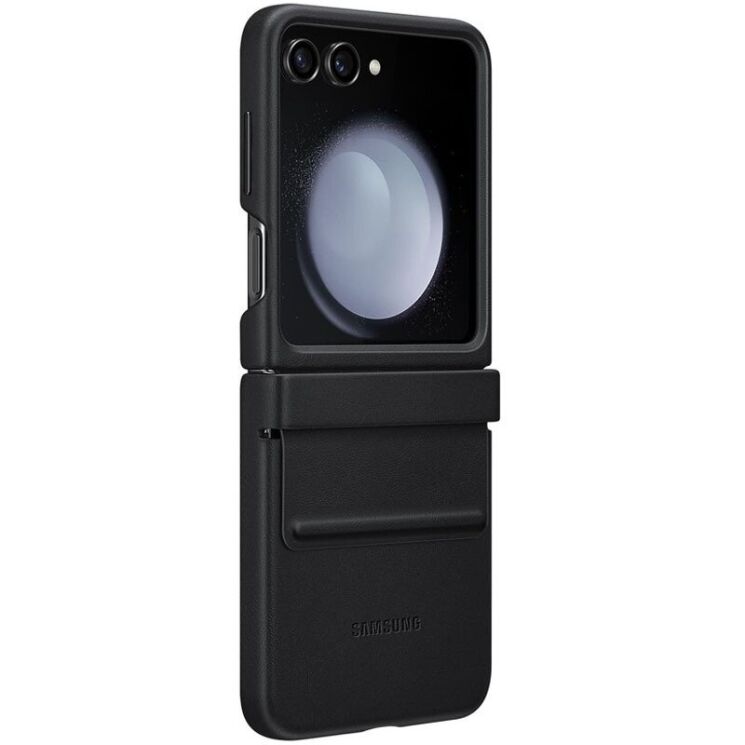 Защитный чехол Copiex Leather Cover (FF) для Samsung Galaxy Flip 5 - Black: фото 2 из 4