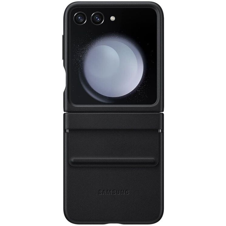 Защитный чехол Copiex Leather Cover (FF) для Samsung Galaxy Flip 5 - Black: фото 1 из 4