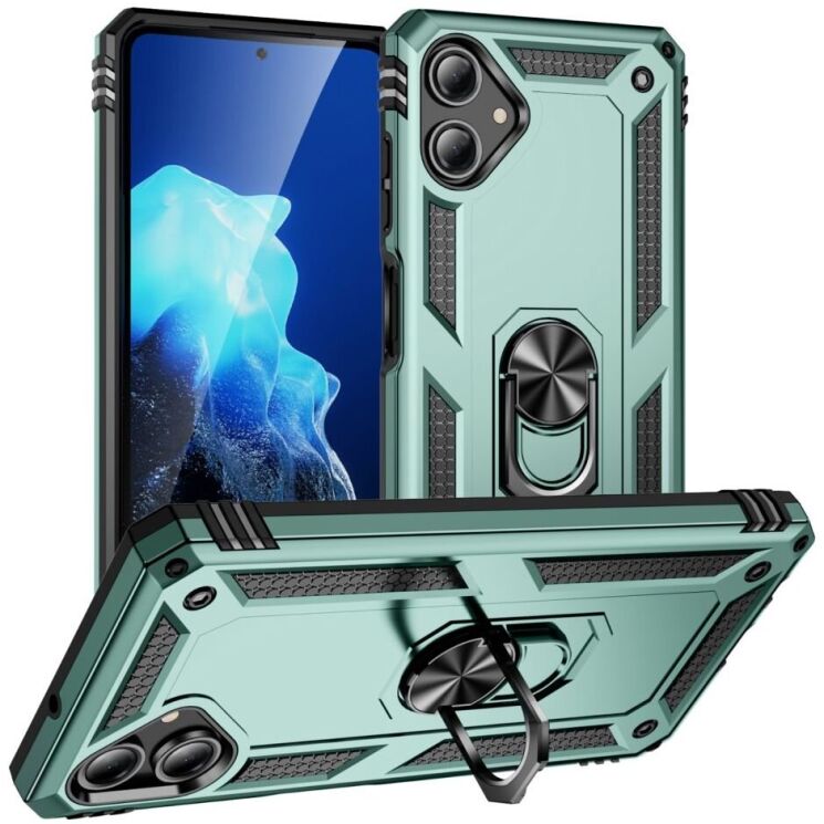 Защитный чехол Deexe Armor Case для Samsung Galaxy A06 (A065) - Blackish Green: фото 1 из 7