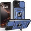 Защитный чехол Deexe Armor Shield для Apple iPhone 16e - Blue (378227L)