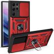 Защитный чехол Deexe Armor Shield для Samsung Galaxy S22 Ultra (S908) - Red (298433R)