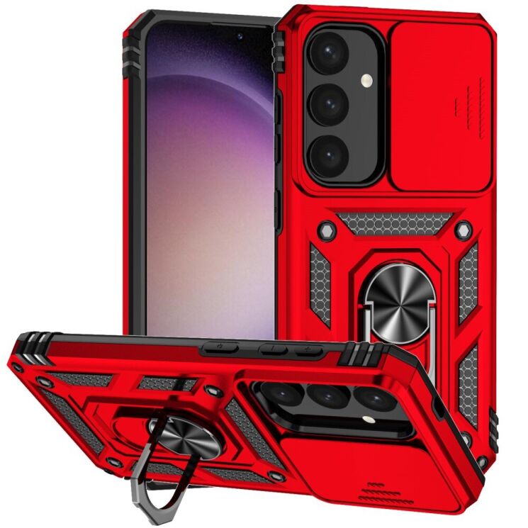 Защитный чехол Deexe Armor Shield для Samsung Galaxy S24 (S921) - Red: фото 1 из 9