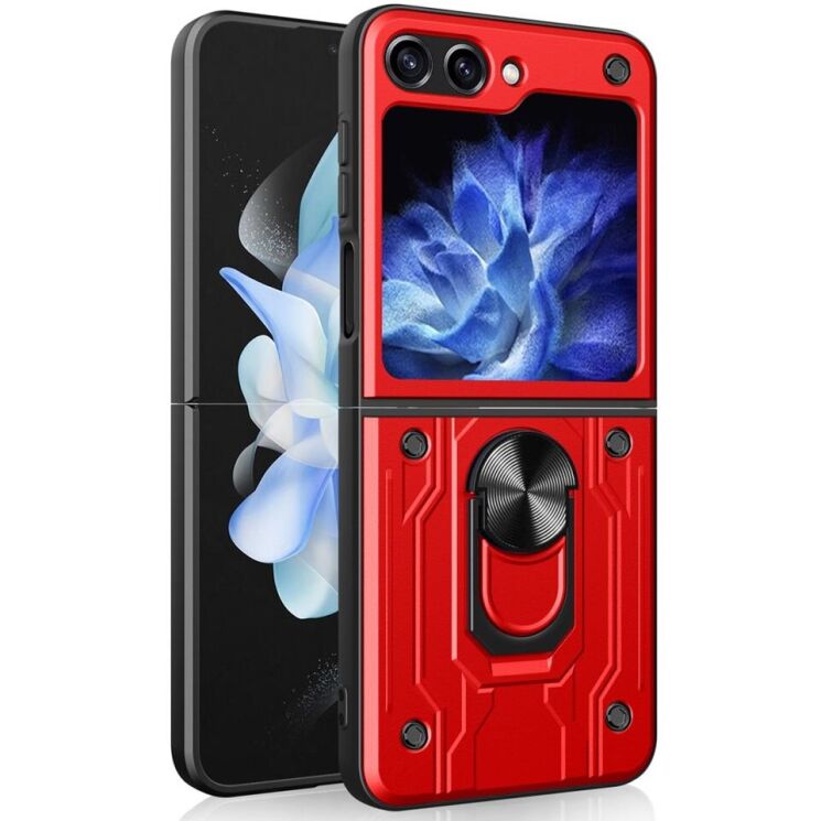 Защитный чехол Deexe Armor Shield (FF) для Samsung Galaxy Flip 5 - Red: фото 1 из 7