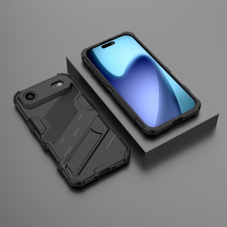 Захисний чохол Deexe Bibercas для Apple iPhone 17 Air - Black: фото 4 з 6