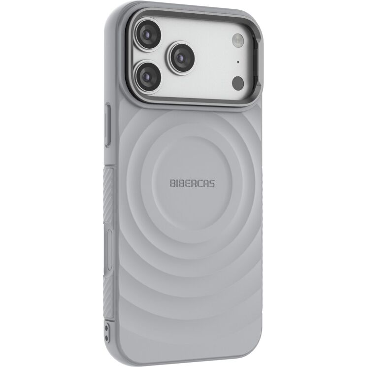 Захисний чохол Deexe Bibercas Ripple для iPhone 18 Pro Max / 17 Pro Max - Grey: фото 4 з 9