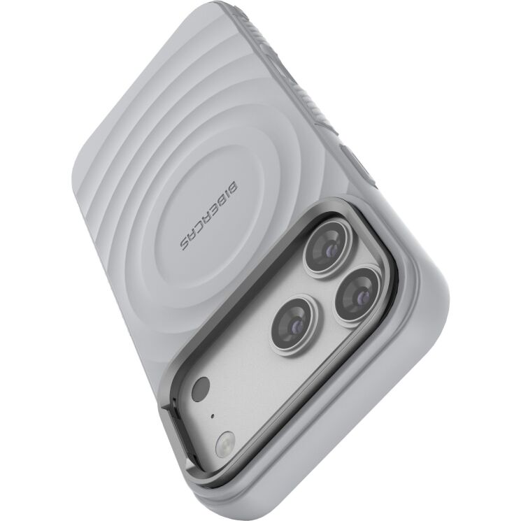 Захисний чохол Deexe Bibercas Ripple для iPhone 18 Pro Max / 17 Pro Max - Grey: фото 5 з 9