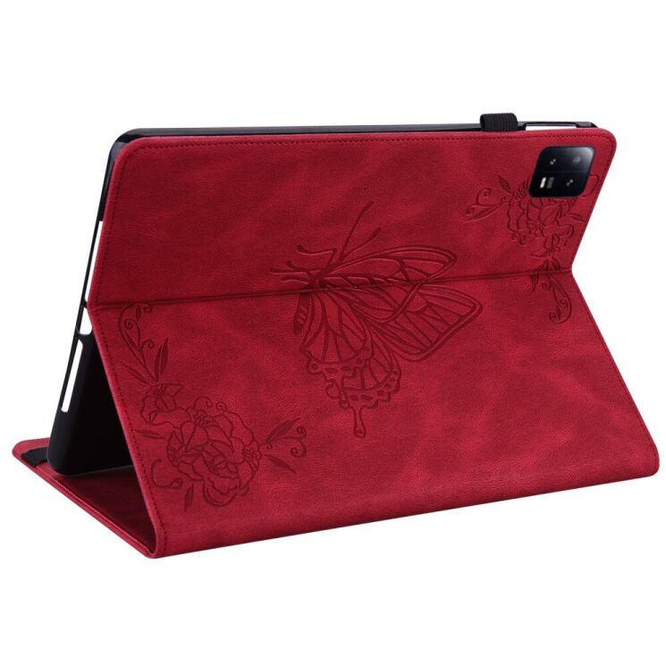 Защитный чехол Deexe Butterfly для Xiaomi Pad 6 / 6 Pro - Red: фото 4 из 13