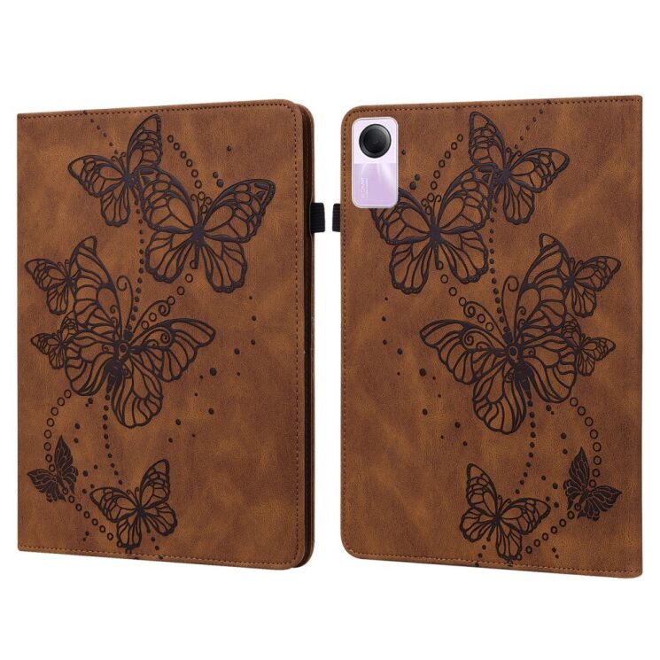 Защитный чехол Deexe Butterfly для Xiaomi Redmi Pad SE - Brown: фото 1 из 9