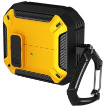 Захисний чохол Deexe Carbon Armor для Samsung Galaxy Buds 3 / Buds 3 Pro - Yellow: фото 1 з 12